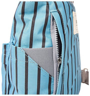 Roka Canfield B Small Recycled Canvas Backpack - Blue Stripe