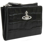 vivienne-westwood-embossed-croc-slim-flap-card-holder---black-35446965