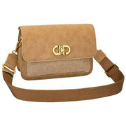 david-jones-half-flap-clasp-shoulder-bag---pumpkin-spice-brown-34510980