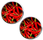 Bassin and Brown Chilli Cufflinks - Red