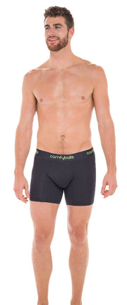 Comfyballs Performance Long Boxer - Charcoal/Viper Green