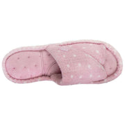 isotoner-popcorn-turnover-open-toe-slippers---pink-spot-34523119