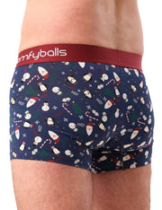 Comfyballs Cotton Regular Boxer - Christmas Blue