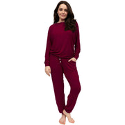 cyberjammies-yasmin-slouch-jersey-pyjama-set---ox-blood-burgundy-34514576