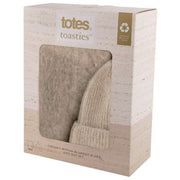 totes-toasties-chunky-woven-blanket-scarf-and-hat-set---oat-creamgrey-34518247