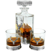 english-pewter-company-650ml-regal-stag-rectangular-decanter---silverclear-34432778