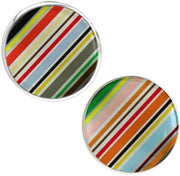 Bassin and Brown Stripe Cufflinks - Multi-colour