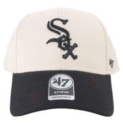 47-brand-mlb-chicago-white-sox-two-tone-mvp-cap---natural-creamblack-34432524