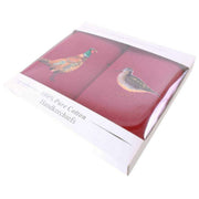 david-van-hagen-game-birds-2-pack-handkerchief---burgundy-34435974
