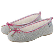 isotoner-herringbone-ballet-slippers---grey-34523140