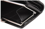 Vivienne Westwood Croc Embossed Small Frame Purse - Black