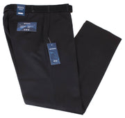 BRUHL Robert Classic Wool Mix Smart Trousers - Black