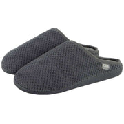 isotoner-swept-back-popcorn-mule-slippers---grey-34523206