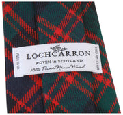 Locharron of Scotland Reiver MacArthur Clan Modern Tartan Tie - Dark Green/Navy/Red