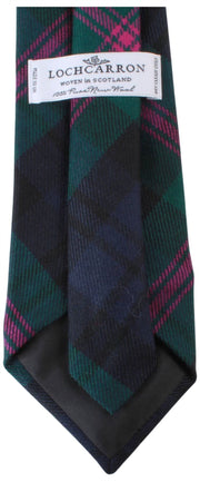 Locharron of Scotland Reiver Baird Modern Tartan Tie - Navy/Dark Green