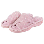 isotoner-popcorn-turnover-open-toe-slippers---pink-spot-34523116