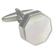 david-van-hagen-mother-of-pearl-octagonal-cufflinks---whitesilver-34497228