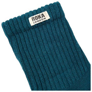 Roka Windsor Solid Crew Socks  - Teal
