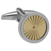 david-van-hagen-sunburst-round-cufflinks---silvergold-34497117