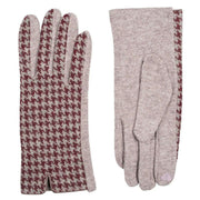 dents-touchscreen-dogtooth-design-gloves---damson-burgundy-34478045