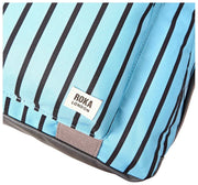Roka Gatwick Medium Recycled Canvas Duffle Bag - Blue Stripe