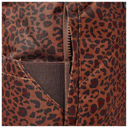 Roka Canfield B Medium Recycled Canvas Backpack - Mini Leopard Brown
