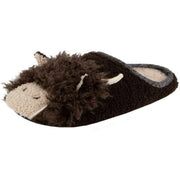 totes-toasties-novelty-applique-mule-slippers---brown-34474076