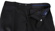 BRUHL Robert Lightweight Wool Mix Smart Trousers - Black