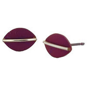 ti2-titanium-jungle-shield-stud-earrings---mulberry-burgundy-34528756