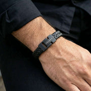 steel-barnett-harrison-thick-braided-leather-bracelet---black-edition-35896360