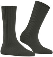 Falke Cosy Wool Boot Socks - Military Green