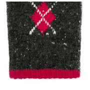 dents-argyle-marl-yarn-knitted-gloves---charcoalfuchsia-pink-34478099