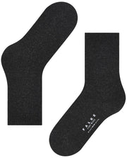 Falke Cosy Wool Socks - Anthracite Mel Grey