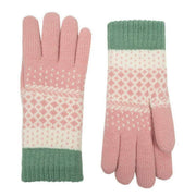 dents-jacquard-polka-dot-knitted-gloves---powder-pinkmint-green-34478387