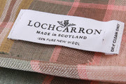 Locharron of Scotland Alba Dundee Fine Merino Scarf - Pink/Grey/Yellow