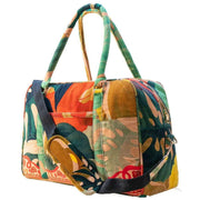 powder-exotic-leaves-luxe-weekend-bag---beigeredgreen-35503612