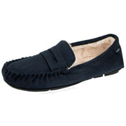 totes-toasties-suedette-moccasin-slippers---navy-34474090