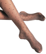Falke Dot Vitalize 20 Denier Tights - Black