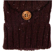 dents-ribbed-knit-fingerless-gloves---burgundy-34478211