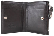 Vivienne Westwood Embossed Croc Slim Flap Card Holder Purse - Black