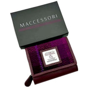 maccessori-harris-tweed-trifold-purse---purplepink-34630447