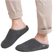 isotoner-swept-back-popcorn-mule-slippers---grey-34523211