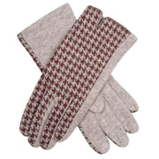 dents-touchscreen-dogtooth-design-gloves---damson-burgundy-34478044