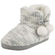 totes-toasties-space-dye-knitted-boot-slippers---grey-34475935