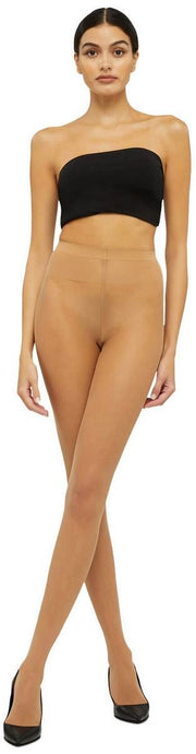 Wolford Individual Ultra Sheer 10 Denier Tights - Gobi Beige