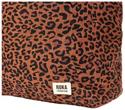 Roka Hoxton Large Cotton Canvas Shoulder Bag - Mini Leopard Brown