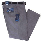 BRUHL Robert Lightweight Wool Mix Smart Trousers - Anthracite Grey