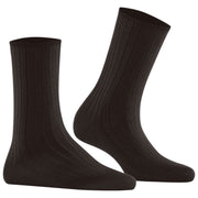 Falke Cotton Rib Socks - Dark Brown