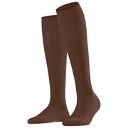 Falke Cotton Touch Knee High Socks - Cappuccino Brown