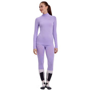 Falke Long Sleeve Turtleneck Tight Fit Shirt - Light Lilac